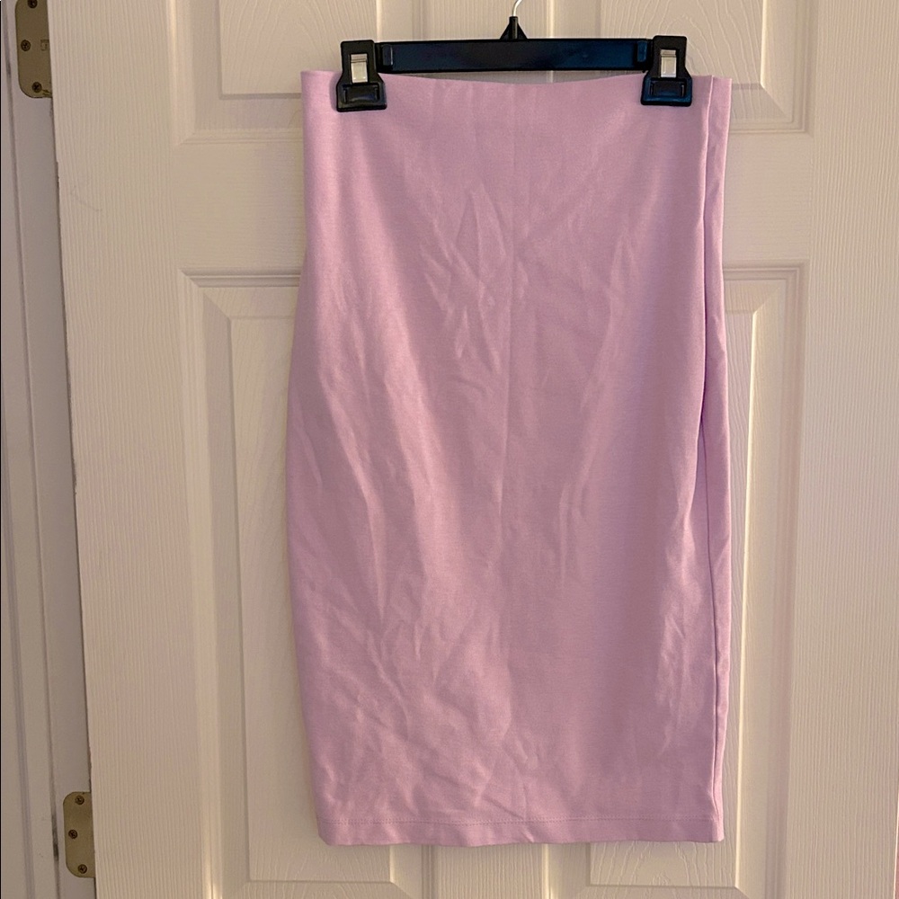 Lilac Pastel Lavender Purple stretch Pencil skirt